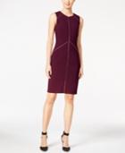 Calvin Klein Zipper-seam Sheath Dress