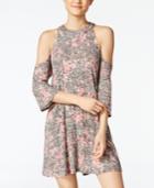 Be Bop Juniors' Heathered Cold Shoulder Dress