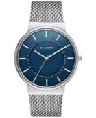 Skagen Men's Ancher Silver-tone Stainless Steel Mesh Bracelet Watch 50mm Skw6234