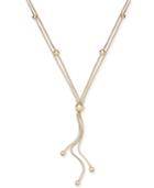 Alfani Gold-tone Ball Lariat Necklace, 24 + 2 Extender, Created For Macy's