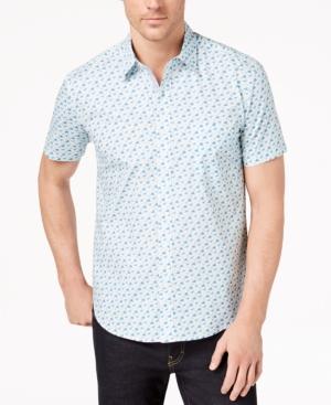 Con. Struct Men's Stretch Dinosaur-print Shirt, Created For Macy's