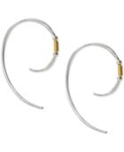 Jody Coyote Spiral Threader Earrings In Sterling Silver & 12k Gold-filled
