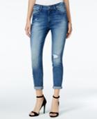 Dl 1961 Jessica Alba No. 6 Ripped Scratched Wash Slouchy Skinny Jeans