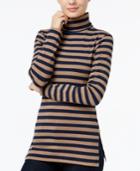 Tommy Hilfiger Gigi Long-sleeve Striped Turtleneck, Only At Macy's