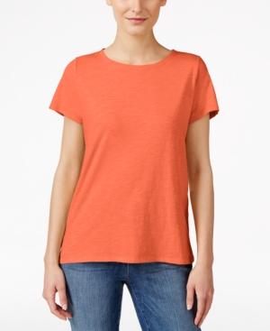 Eileen Fisher Solid Short-sleeve Top