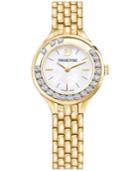 Swarovski Women's Swiss Lovely Crystals Gold-tone Stainless Steel Bracelet Watch 31mm 5242895