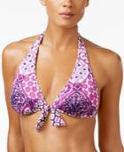 Tommy Bahama Tiles Of Tropics Reversible Triangle Bikini Top Women's Swimsuit