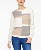 Alfred Dunner Colorblocked Chenille Sweater