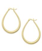 Giani Bernini 24k Gold Over Sterling Silver Earrings, Teardrop Hoop Earrings