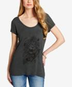 Jessica Simpson Juniors' Printed Twist-back T-shirt