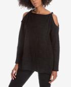 Max Studio London Textured Cold-shoulder Top, Created For Macy's
