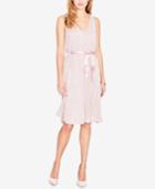 Rachel Rachel Roy Metallic Pleated Ribbon Dress