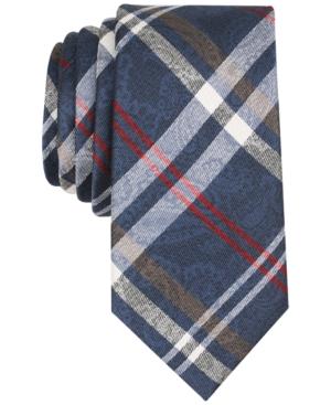Tallia Men's Gieves Plaid Slim Silk Tie