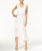 Thalia Sodi Ruffled Faux-wrap Maxi Dress, Only At Macy's