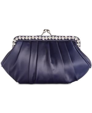 Adrianna Papell Kennis Satin Pouchette Clutch