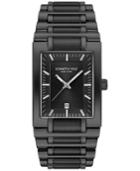 Kenneth Cole New York Men's Black Stainless Steel Tank Bracelet Watch 40mm