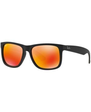 Ray-ban Sunglasses, Rb4165 51 Justin Mirrored