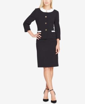Tahari Asl Button-front Skirt Suit