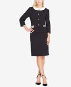 Tahari Asl Button-front Skirt Suit