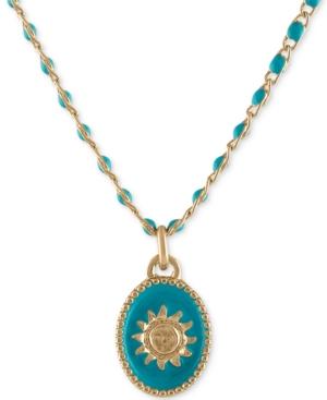 Rachel Rachel Roy Gold-tone Sun Beaded Pendant Necklace, 16 + 2 Extender