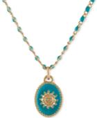 Rachel Rachel Roy Gold-tone Sun Beaded Pendant Necklace, 16 + 2 Extender