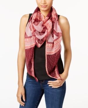 Inc International Concepts Folk-print Triangle Scarf, Created For Macy's