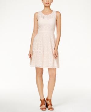 Tommy Hilfiger Lace Sleeveless A-line Dress