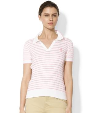 Lauren Ralph Lauren Striped V-neck Top