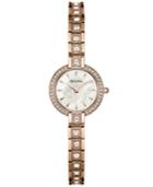 Bulova Women's Crystal Accent Rose Gold-tone Stainless Steel Bracelet Watch 21mm 98l215
