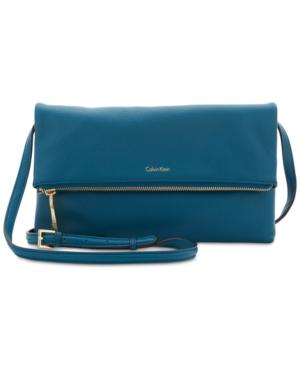 Calvin Klein Pebble Medium Foldover Crossbody