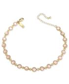Inc International Concepts Gold-tone Blush Stone Choker Necklace, Only At Macy's
