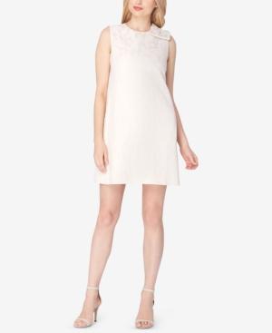 Tahari Asl Bow Jacquard Shift Dress