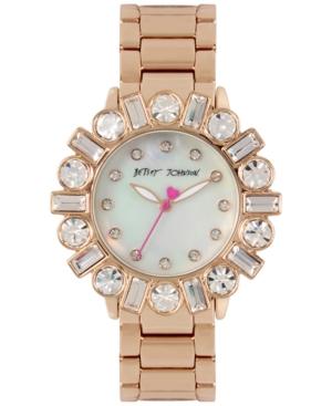 Betsey Johnson Women's Rose Gold-tone Bracelet Watch 38mm Bj00612-03