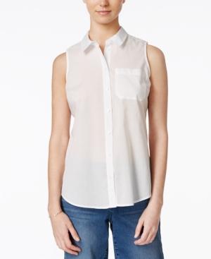 Maison Jules Sleeveless Shirt, Only At Macy's