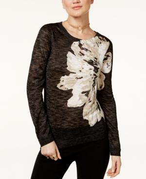 Inc International Concepts Floral-print Sweater, Only At Macy's