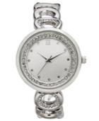 Charter Club Women's Silver-tone Link Bracelet Watch 33mm, Created For Macy's