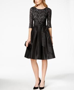 Jessica Howard Three-quarter-sleeve A-line Dress