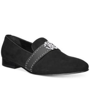 Roberto Cavalli Suede Bit Loafers Men's Shoes