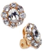 Charter Club Gold-tone Crystal Flower Clip-on Stud Earrings, Only At Macy's
