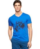 Calvin Klein Shadow Graphic V-neck T-shirt