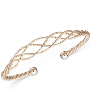 Anne Klein Openwork Braided Bangle Bracelet
