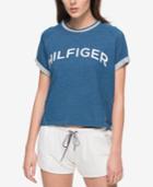 Tommy Hilfiger Sport Cuffed-sleeve Graphic T-shirt, A Macy's Exclusive Style