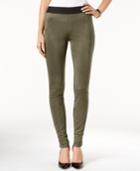 Inc International Concepts Faux-suede Leggings, Only At Macy's