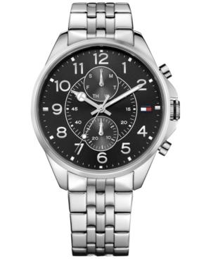 Tommy Hilfiger Men's Chronograph Casual Sport Stainless Bracelet Watch 46mm 1791276