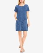 Two By Vince Camuto Frayed Denim Shift Dress