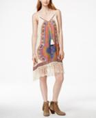 American Rag Printed Fringe-trim Slip Dress, Only At Macy's
