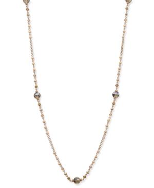 Inc International Concepts Rose Gold-tone Multi-bead Rope Necklace, Only At Macy's
