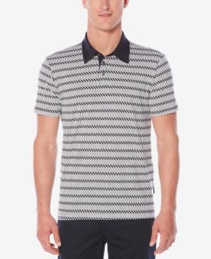Perry Ellis Men's Geo-stripe Polo