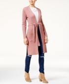 Almost Famous Juniors' Belted Duster Cardigan