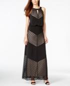 Inc International Concepts Striped Keyhole Maxi Dress, Only At Macy's